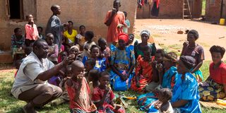 Ugandan Musa Hasahya with his family