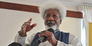 Nigerian literary icon and Nobel Peace laureate Wole Soyinka