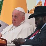 Pope Francis and South Sudan’s President of Salva Kiir