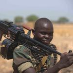 A South Sudanese soldier.