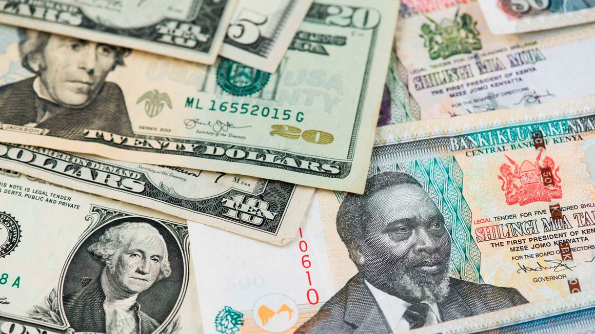 US dollar and Kenyan currency