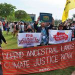 Climate activists protest during the COP27