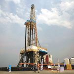 oil rig for the Kingfisher development area