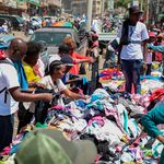 Kenyans buying second-hand clothes at Gikomba market 