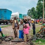 Internally displaced people from Kibumba in Goma, DRC