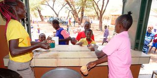 Pupils in school in Tanzania