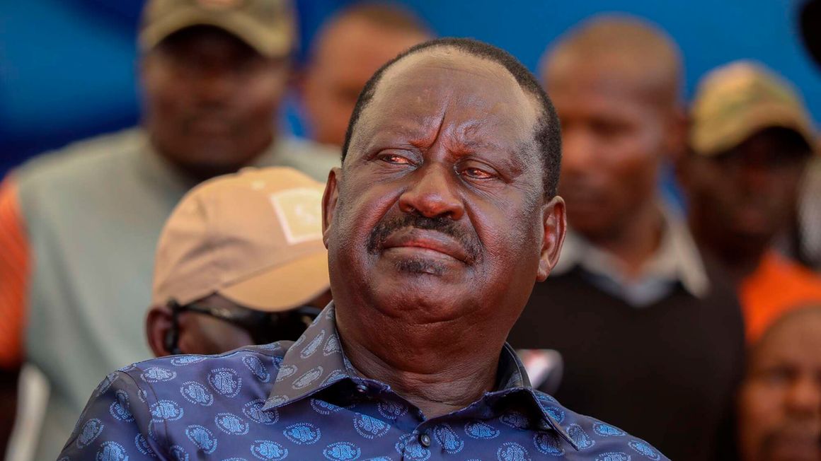 Kenya’s opposition leader Raila Odinga. 