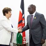 President William Ruto with IMF Managing Director Kristalina Georgieva