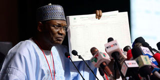 INEC Chairman Yakubu Mahmood 