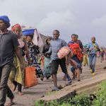 Citizens fleeing the conflict in Kanyarushinya DRC