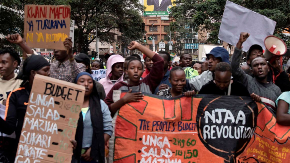 Kenyan activists demonstrate in Nairobi