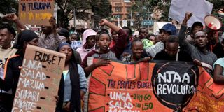 Kenyan activists demonstrate in Nairobi