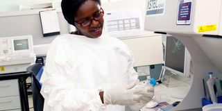 A researcher in Uganda