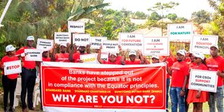 Demonstrations against Eacop in Uganda