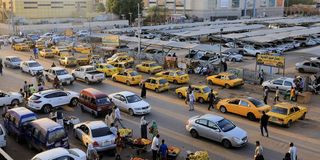 Yellow taxis in Sudan