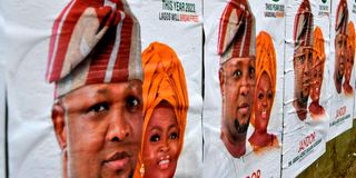 Campaign posters of Lagos PDP gubernatorial candidate 