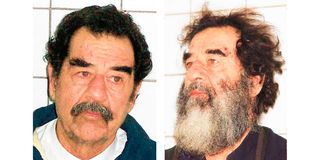 Saddam Husein after his arrest.