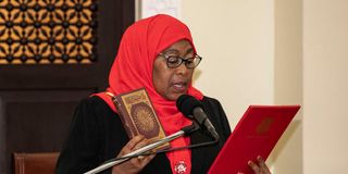 Tanzanian President Samia Suluhu Hassan 