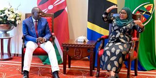 President William Ruto and Tanzania's Samia Suluhu