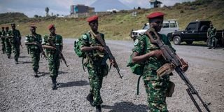 Burundian troops arrive at Goma airport