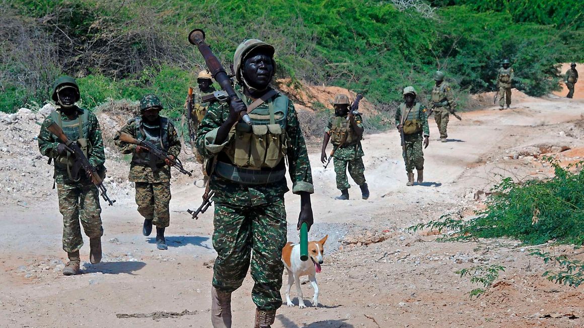 Uganda's troops under Amisom