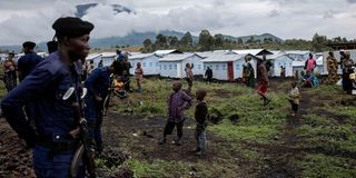 Displaced people Bushangara IDP camp