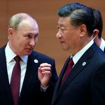 Vladimir Putin and China's President Xi Jinping
