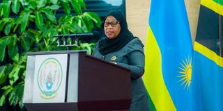 Tanzanian President Samia Suluhu