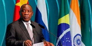 South Africas's President Cyril Ramaphosa