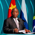 South Africas's President Cyril Ramaphosa