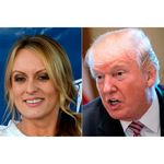 Stormy Daniels and former US President Donald Trump