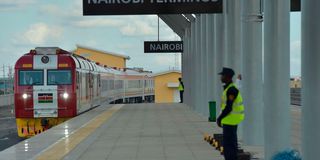 The Kenya Standard Gauge Railway train.