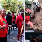 Julius Malema (left) and Kenya’s Raila Odinga