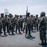 Kenyan soldiers in the city of Goma, eastern DR Congo