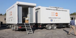 Some of the mobile maternity clinics 