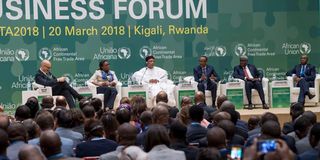 Leaders and participants during AfCFTA summit