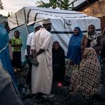 IDP camp in Goma, eastern DR Congo