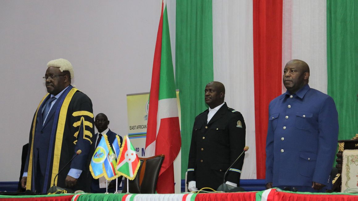 EALA speaker Joseph Ntakirumtimana and Burundi President Evariste