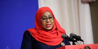 Tanzanian President Samia Suluhu Hassan