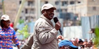 Kenya’s opposition leader Raila Odinga 