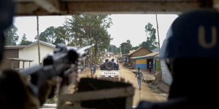 Monusco peacekeepers in Bunia, Ituri province