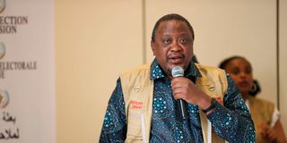 former Kenyan president Uhuru Kenyatta