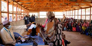 Newly arrived Somali refugees 