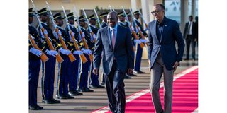 Presidents Paul Kagame and William Ruto