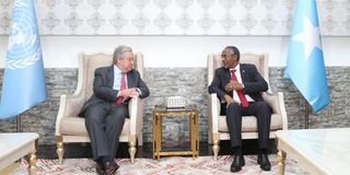 UN Secretary-General Antonio Guterres in Somalia