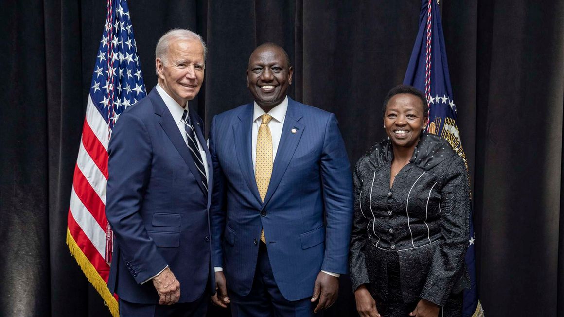 US President Joe Biden and Willam Ruto