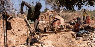 Senegalese gold miner