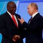 South Africa President Cyril Ramaphosa and Russian President Vladimir Putin 