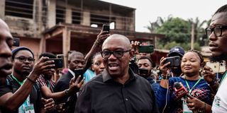 Nigeria's Labour Party presidential candidate Peter Obi