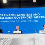 G7 press briefing at IMF headquarters